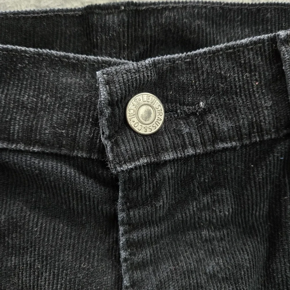 Levi's 514 Men Jeans 33X32 Black‎ Straight Fit Corduroy 33